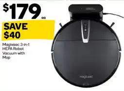 Woolworths Magivaac 3-in-1 HEPA Robot Vacuum with Mop offer