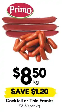 Drakes Primo Cocktail or Thin Franks offer