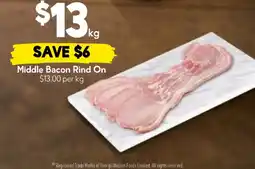 Drakes Middle Bacon Rind On offer