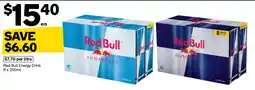Woolworths Red Bull Energy Drink offer