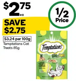 Woolworths Temptations Cat Treats offer