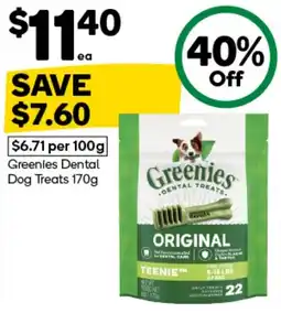 Woolworths Greenies Dental Dog Treats offer