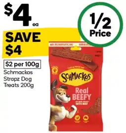 Woolworths Schmackos Strapz Dog Treats offer