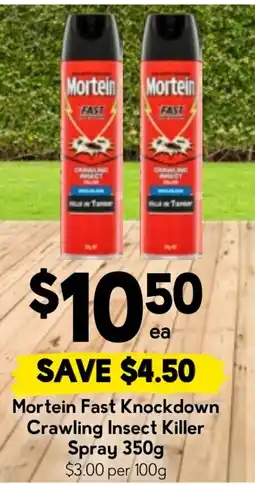 Drakes Mortein Fast Knockdown Crawling Insect Killer Spray offer