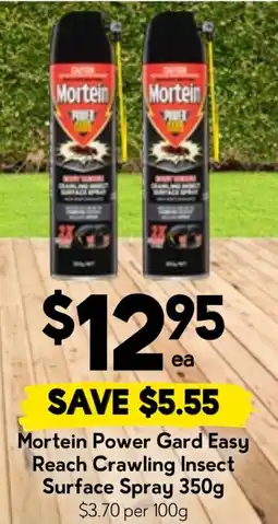 Drakes Mortein Power Gard Easy Reach Crawling Insect Surface Spray offer