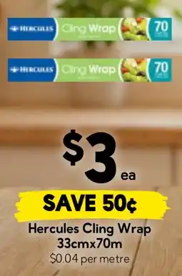 Drakes Hercules Cling Wrap offer