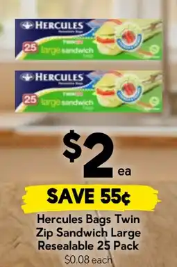 Drakes Hercules Bags Twin Zip Sandwich Large offer