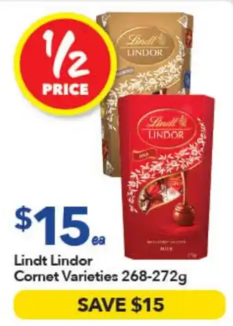 Lindt Lindor Cornet Varieties