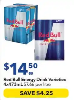 Ritchies Red Bull Energy Drink Varieties offer