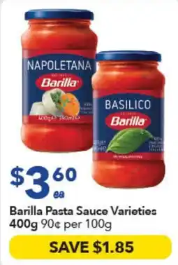 Ritchies Barilla Pasta Sauce Varieties offer
