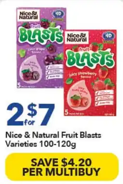 Ritchies Nice & Natural Fruit Blasts Varieties offer