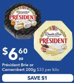 Ritchies President Brie or Camembert offer