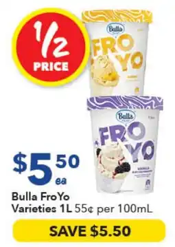 Ritchies Bulla FroYo Varieties offer