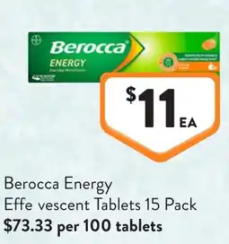 Foodworks Berocca Energy offer