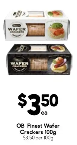 Drakes OB Finest Wafer Crackers offer