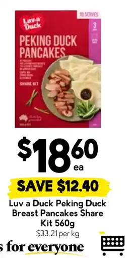 Drakes Luv a Duck Peking Duck Breast Pancakes Share Kit offer