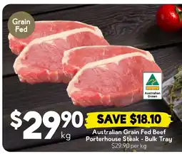 Drakes Australian Grain Fed Beef Porterhouse Steak - Bulk Tray offer
