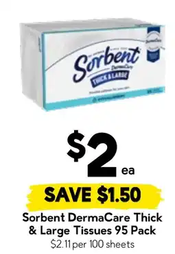 Drakes Sorbent DermaCare Thick & Large Tissues offer