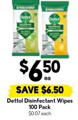 Drakes Dettol Disinfectant Wipes offer