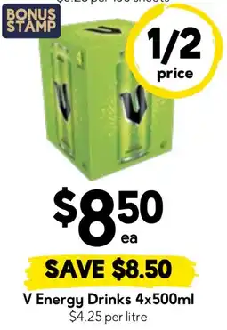 Drakes V Energy Drinks offer