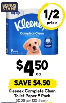 Drakes Kleenex Complete Clean Toilet Paper offer