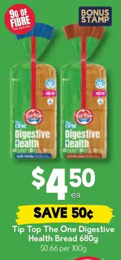 Drakes Tip Top The One Digestive Health Bread offer