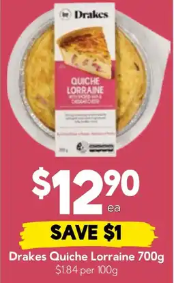 Drakes Drakes Quiche Lorraine offer