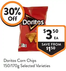 Foodworks Doritos Corn Chips offer