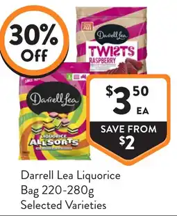 Foodworks Darrell Lea Liquorice Allsorts offer