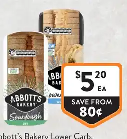 Foodworks Abbott's Bakery Sourdough Rye offer
