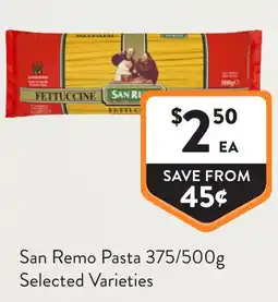 Foodworks San Remo Pasta offer