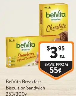 Foodworks BelVita Breakfast Biscuit or Sandwich offer