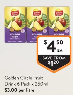 Foodworks Golden Circle Fruit Drink offer