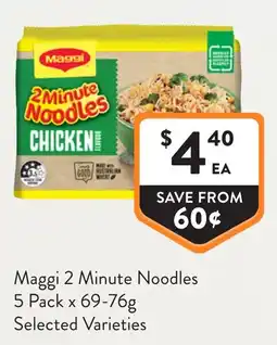Foodworks Maggi 2 Minute Noodles offer