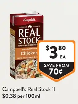 Foodworks Campbell's Real Stock offer