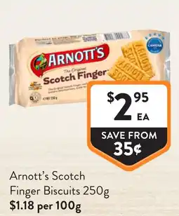 Foodworks Arnott's Scotch Finger Biscuits offer