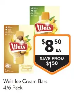 Foodworks Weis Ice Cream Bars offer