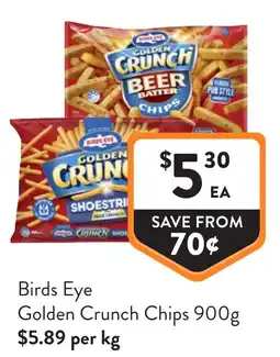 Foodworks Birds Eye Golden Crunch Chips offer