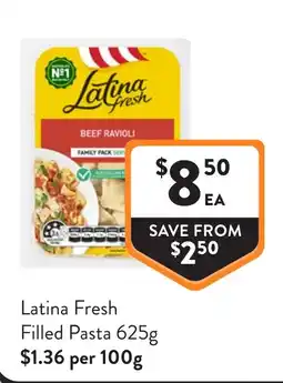 Foodworks Latina Fresh Filled Pasta offer