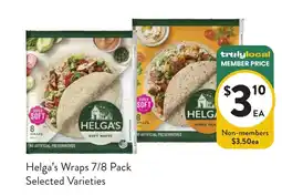 Foodworks Helga's Wraps offer
