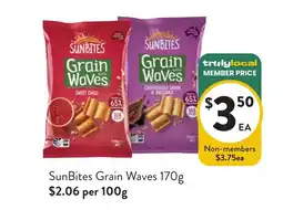 Foodworks SunBites Grain Waves offer