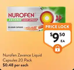 Foodworks Nurofen Zavance Liquid Capsules offer