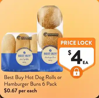 Best Buy Hot Dog Rolls or Hamburger Buns