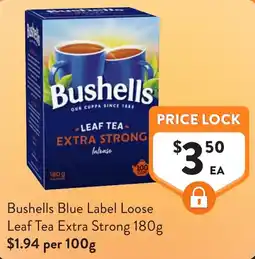 Foodworks Bushells Blue Label Loose Leaf Tea Extra Strong offer