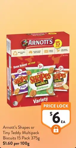 Foodworks Arnott's Shapes Variety offer