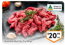 Foodworks Australian Beef Stir Fry Strips offer