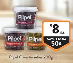 Foodworks Pilpel Olive Varieties offer