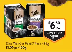 Foodworks Dine Wet Cat Food offer