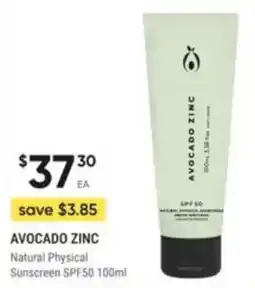 Healthy Life Avocado Zinc Natural Physical Sunscreen SPF50 offer
