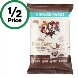 Woolworths Table of Plenty Mini Rice Cakes – From the Health Food Aisle offer